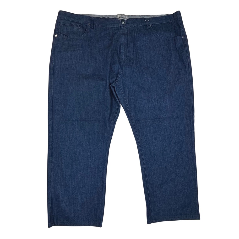 Paulo Solari Modern Fit Dark Wash Denim Jeans Mens 50W 32L Actual Inseam 26.5